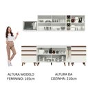 Ver imagem 6 de Cozinha Reims 260006 com Armário e Balcão Branco
