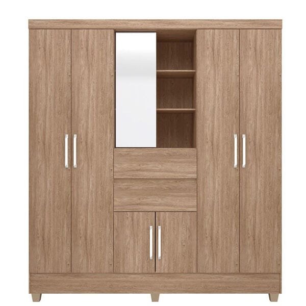 Guarda-Roupa Courvin com 7 Portas Nogal Touch OOL - 3