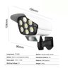 Luminária Solar Câmera 4 Unidades Dummy Sensor de Proximidade Falsa 77 Leds 3 Funções 30W - 6