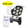 Luminária Solar Câmera 4 Unidades Dummy Sensor de Proximidade Falsa 77 Leds 3 Funções 30W - 5