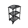 Organizador Fruteira Modular com 3 Andares e Rodizio Preta - 40,5x28,5x15,cm - 1
