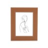 Porta Retrato C/revestimento Pu Marrom 15x20 Mart - 2