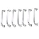 Ver imagem 1 de Alça de Apoio Barra 30cm Inox Kit 7 Unidades Idoso Cadeirante Banheiro Box Segurança Corrimao Suport