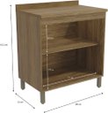 Ver imagem 3 de Tampo para Balcão de Cozinha 80cm Kappesberg E607 Cor Nogueira