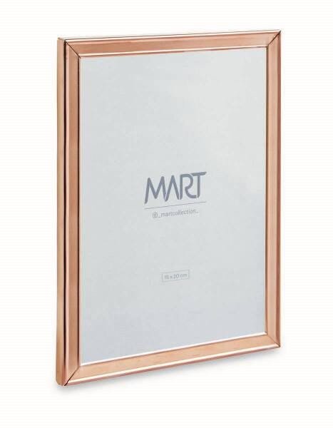 Porta Retrato 15x20 Rose Gold em Metal 11257 Mart