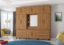 Ver imagem 1 de Roupeiro / Guarda Roupas Diam Triplex Modelo Capelinha com Sistema Ele/ela e Cabideiro em Alumínio C