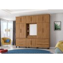Ver imagem 1 de Roupeiro / Guarda Roupas Diam Triplex Modelo Capelinha com Sistema Ele/ela e Cabideiro em Alumínio C