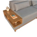 Ver imagem 5 de Sofá de Canto em L com Nicho em Mdf - Nov007:cinza