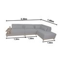 Ver imagem 3 de Sofá de Canto em L com Nicho em Mdf - Nov007:cinza