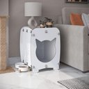 Ver imagem 1 de Mesa de Cabeceira Casinha Pet Gato Cat Branco
