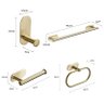 Peças de conjunto de banheiro sem perfuração auto-adesivo toalheiro de aço inoxidável kit - Gold Set - 1