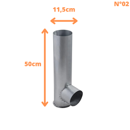 Kit Chaminé para Fogão de Chapa Galvanizada Olibox - 3