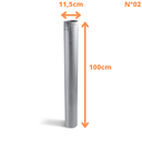 Ver imagem 2 de Kit Chaminé para Fogão de Chapa Galvanizada Olibox