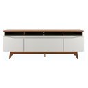 Ver imagem 2 de Rack para Tvs até 75 Polegadas 3 Portas Flynt St 185cm Off White Fosco com Canella