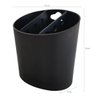 Organizador Dispenser Escorredor Preto Porta Talheres de Plástico Oval Para Pia Coza - 3