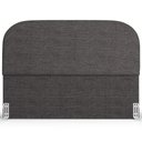 Ver imagem 5 de Cabeceira Cama Box Casal 140cm Orgânica Lanna W01 Linho Cinza Escuro - Lyam Decor