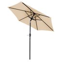 Ver imagem 2 de Guarda-Sol Ombrelone com Manivela Alumínio Bege 2,40 Mor