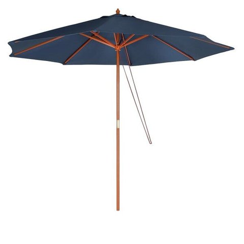 Guarda-Sol Ombrelone Madeira Azul 3,00m Mor