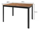 Ver mais imagens de Conjunto Mesa de Jantar Retangular Industrial Taurus com 4 Cadeiras Gruvyer para Cozinha, Sala de Ja