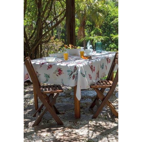 Jogo Toalha de Mesa 6Pc 78x78cm Impermeável Coraly Kacyumara