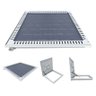 Tampa Piscina Ventilada Casa Máquina 80x80cm Rebaixo Cinza - 7