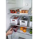 Ver imagem 2 de Kit 2 Organizadores De Geladeira Porta Ovos 16 Un Porta Legumes Frutas Verduras Clear Fresh OU