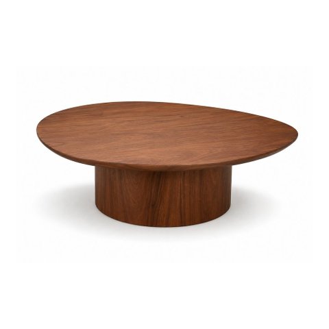 Mesa de Centro Orgânica Jardim Baixa Madeira Sheldon