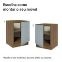 Ver imagem 4 de Balcão de Cozinha 60 cm 1 Porta (sem Tampo) Rustic/Cinza Lux Madesa