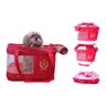 Bolsa Vermelh Transporte Cachorro Gato Viagem Latam - 1