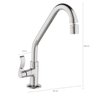 Torneira de Bancada Bica Alta Arejador Articulado Cozinha Banheiro Lavabo - 3