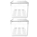 Ver imagem 5 de Kit 2 Organizadores De Ovos Clear Fresh Porta Ovos Empilhável Organizador De Geladeira 36 Ovos OU