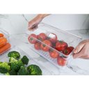 Ver imagem 4 de Kit 2 Organizadores De Geladeira 5L Porta Frutas Legumes Vegetais Com Respiradouro Clear Fresh OU