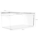 Ver imagem 3 de Kit 2 Organizadores De Geladeira 5L Porta Frutas Legumes Vegetais Com Respiradouro Clear Fresh OU