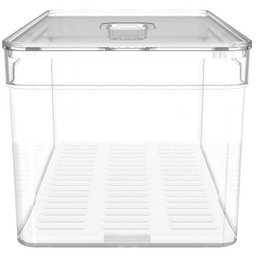Organizador De Geladeira Porta Frutas Legumes Vegetais 5L Com Respiradouro Clear Fresh OU - 7