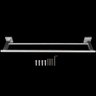 Suporte Porta Toalhas De Banho Duplo 60cm Toalheiro De Parede Aço Inox Eco Metais - 5