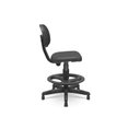 Ver imagem 2 de Cadeira Caixa Check Out Balcão Recepção Portaria Preta Couro Ecológico