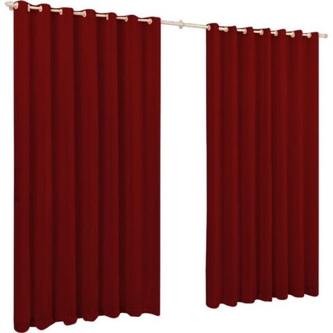 Cortina Roma 2 80 X 1 80 Metros Para Sala E Quarto:Vinho