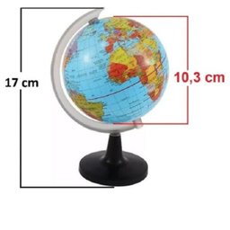 Globo Terrestre Político Mapa Mundi Giratório Lupa - 5