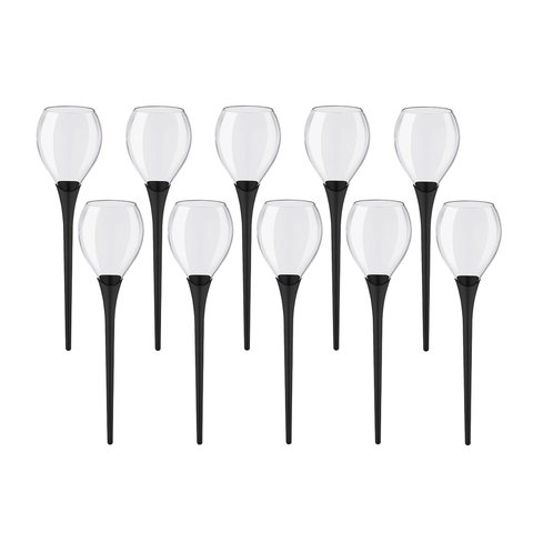 Kit 10 Taças Beach Queen Boccatti 520ml Drink na Areia Praia Cor:preto