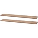 Ver imagem 1 de Kit 2 Prateleiras 70 x 20cm Carvalho Suporte Invisível