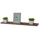 Ver imagem 2 de Prateleira 70 x 20cm Nogal Suporte Invisível