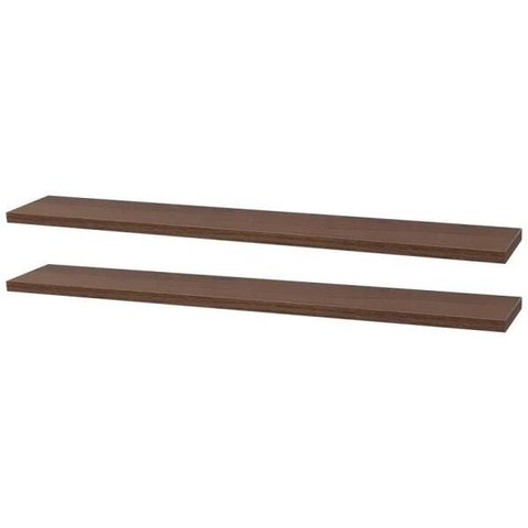 Kit 2 Prateleiras 70 x 20cm Nogal Suporte Invisível