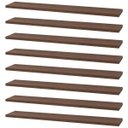 Ver imagem 1 de Kit 8 Prateleiras 70 x 20cm Nogal Suporte Invisível