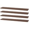 Kit 4 Prateleiras 70 x 20cm Nogal Suporte Invisível - 1