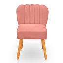 Ver imagem 1 de Cadeira Pétala para Sala de Jantar Confortável e Reforçada Suede
