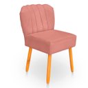 Ver imagem 4 de Cadeira Pétala para Sala de Jantar Confortável e Reforçada Suede