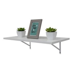 Prateleira 70 x 25cm Branca Com Mão Francesa - 2