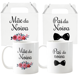 Kit Canecas Personalizadas Para Casamento Pais Da Noiva - 1