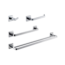 Ver imagem 1 de Kit De Acessório Quadrado Em Latão Cromado Para Banheiro 4 Peças HB-AK001 Harmony Kit De Acessório Q