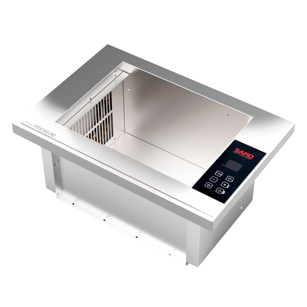 Churrasqueira Elétrica Cooktop Embutir Inox Saro CHED C/ Painel Digital 220V - 4